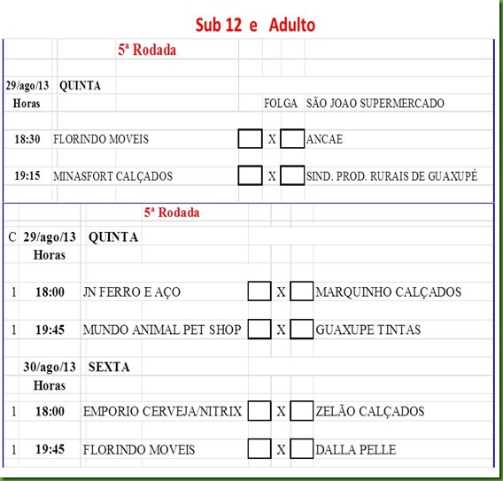 Jogos Sub 12