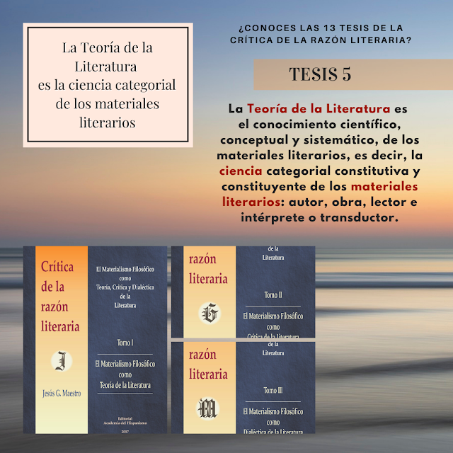 Jesús G. Maestro, Crítica de la razón literaria