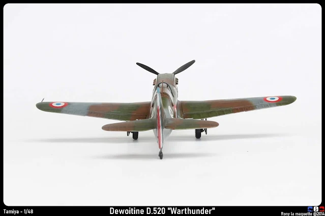 Maquette du Dewoitine D.520  Warthunder de Tamiya au 1/48.