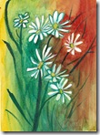 watercolor daisies