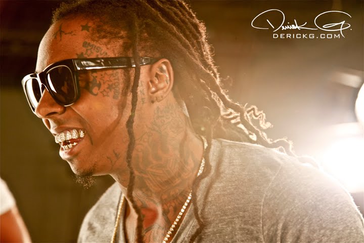 Foto do Lil Wayne na gravação do Clipe I Get Money