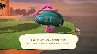 I've caught ALL of the fish! You'd think I'd have a pun for this occassion... (it's a Napoleon Fish)
