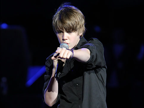 Justin Bieber On Stage. Justin Bieber was very