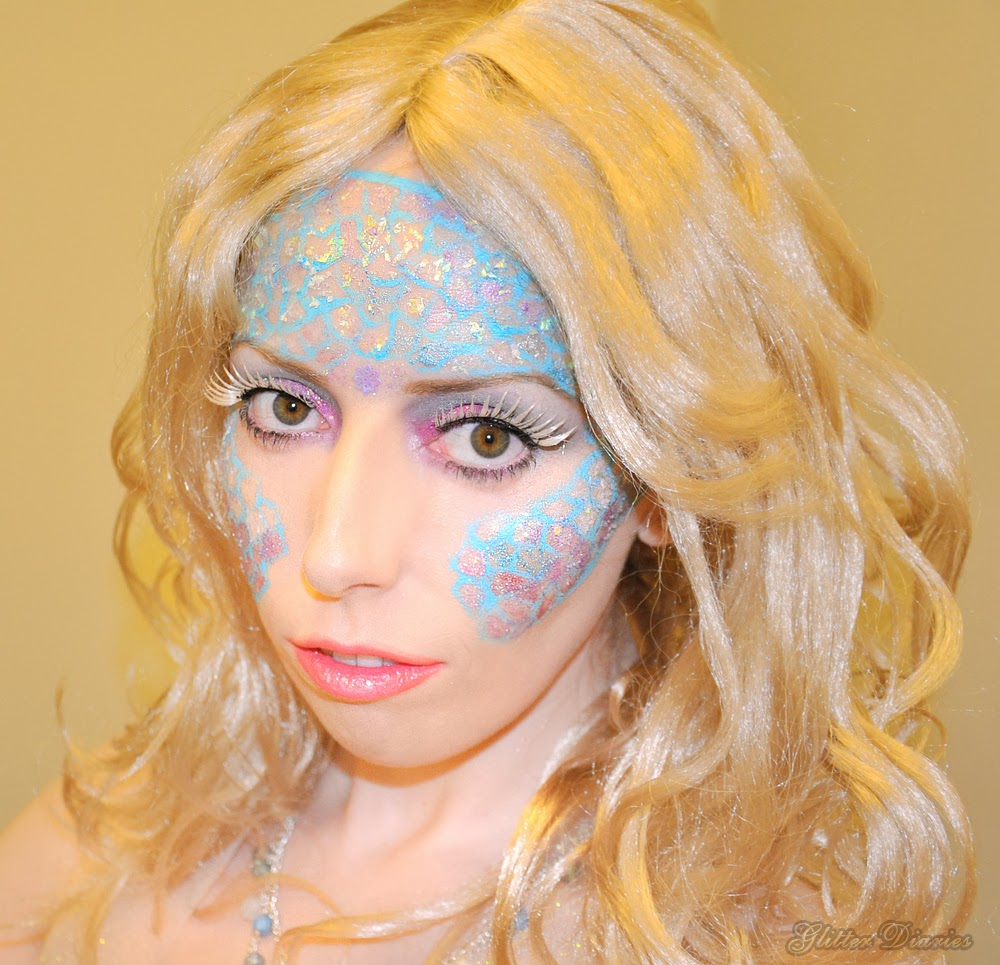 Halloween Makeup Tutorial Mermaid Glitter Diaries