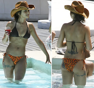 Sexiest Singer Cheryl Cole Bikini Front and Rear Image