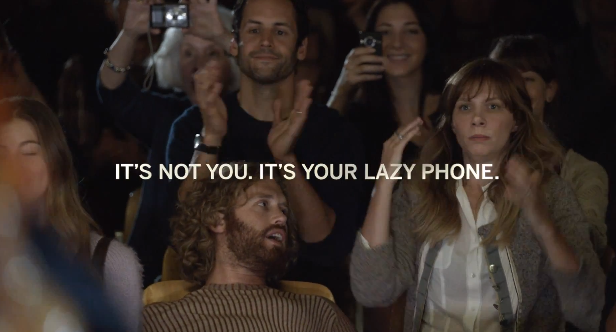 Motorola's Hilarious Trio of new Ads for the Moto X, "Lazy Phone" makes fun of your fat lazy iPhone