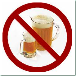 no booze