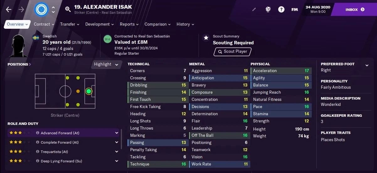 Football Manager 2021 - Alexander Isak | FM21