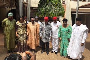 PDP leaders meet Alex Ekwueme in Enugu