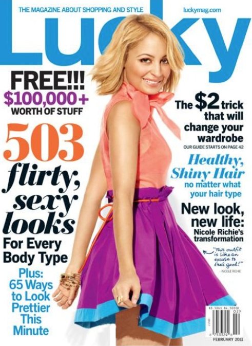 nicole richie lucky mag cover