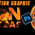Fire Text Motion Graphic in Photoshop | Pizza Banner Design | 2D Animation | Text Effects Tutorial