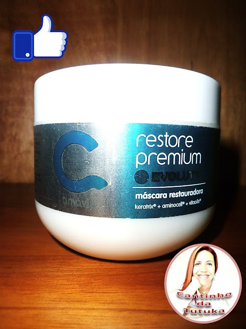 MÁSCARA RESTAURADORA RESTORE PREMIUM EVOLUTY, BY AMÁVIA