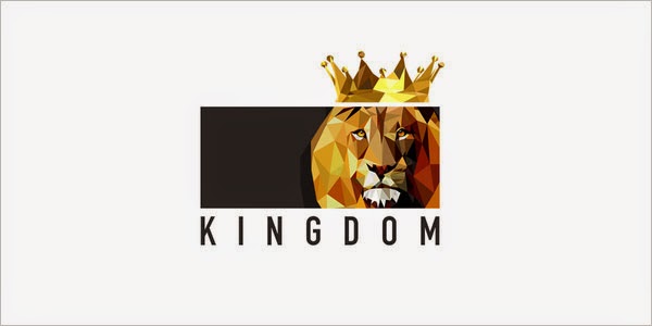 Kumpulan Desain Logo Low Poly - Kingdom Low Polygon Logo