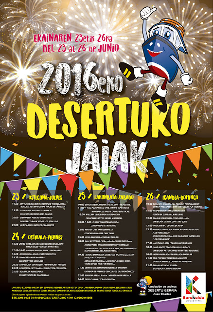 Cartel de fiestas de Desierto