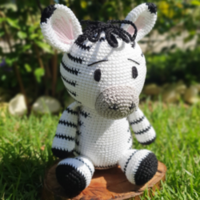 Cebra amigurumi patrón gratis