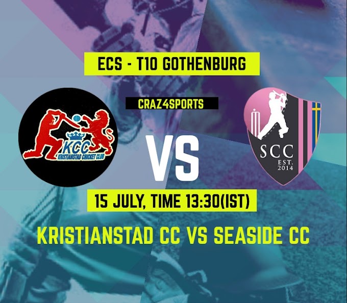 KSS VS SSD Dream11 prediction, Kristianstad CC Vs Seaside CC, Dream11 ECS T10 Gothenburg,Top picks, Players stats, Pitch Report, Dream Team