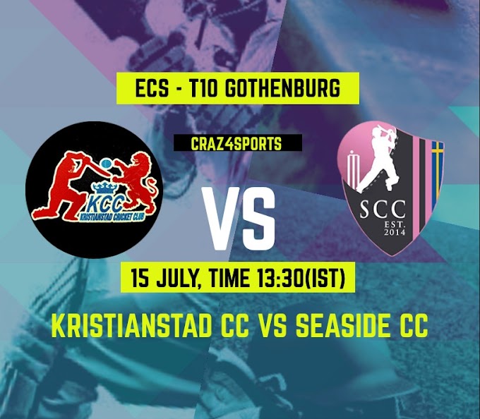 KSS VS SSD Dream11 prediction, Kristianstad CC Vs Seaside CC, Dream11 ECS T10 Gothenburg,Top picks, Players stats, Pitch Report, Dream Team