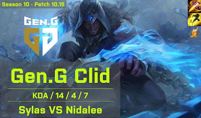 Gen G Clid Sylas JG vs Tarzan Nidalee - KR 10.15