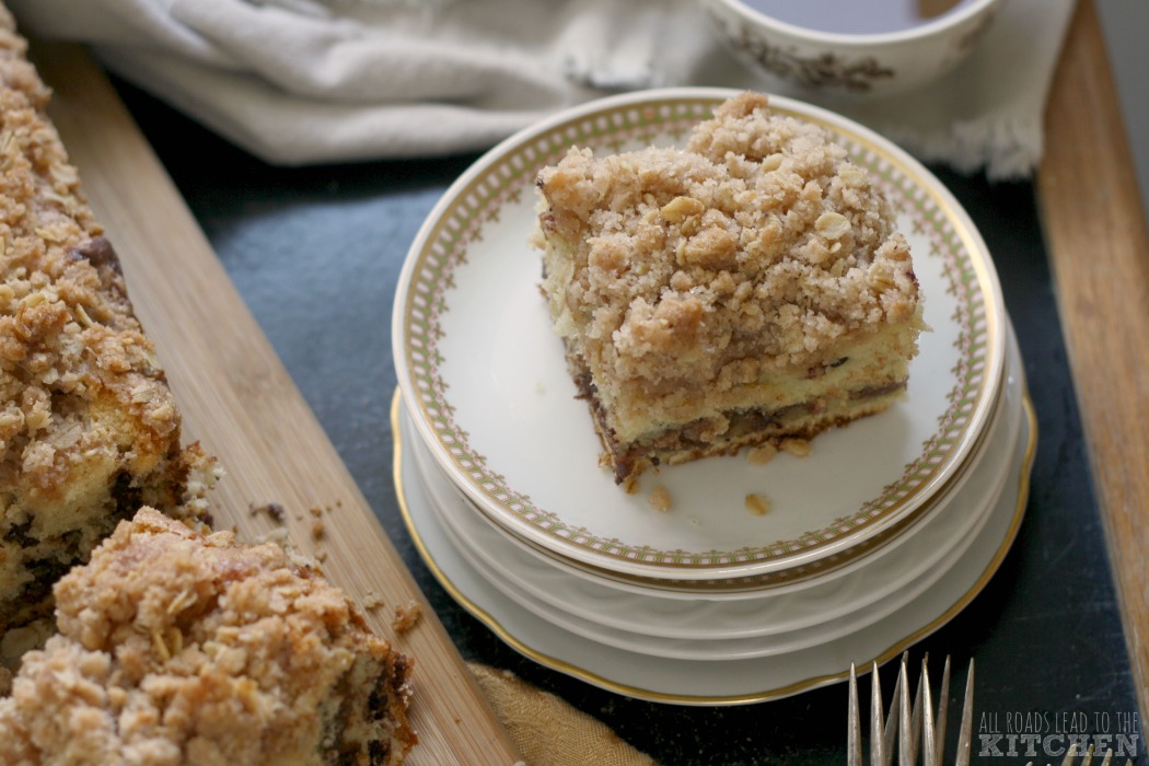 Chocolate Chip Walnut Streusel Coffee Cake