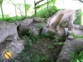 Le bassin de sortie de l'aqueduc de Gorze à Ars-sur-Moselle