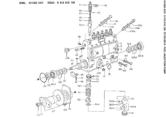 9410610188, 101060-3431, 221201891A FUEL INJECTION PUMP ZEXEL