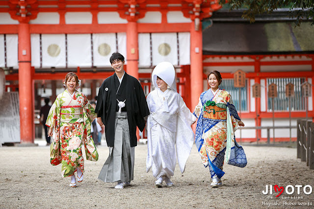 下鴨神社での結婚式撮影