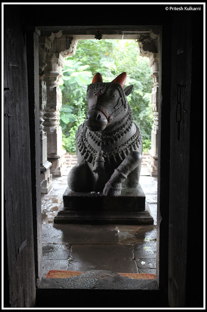 Nandi at Changa Vateshwar Temple, Saswad