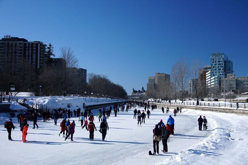 Skating on The Rideau Canal