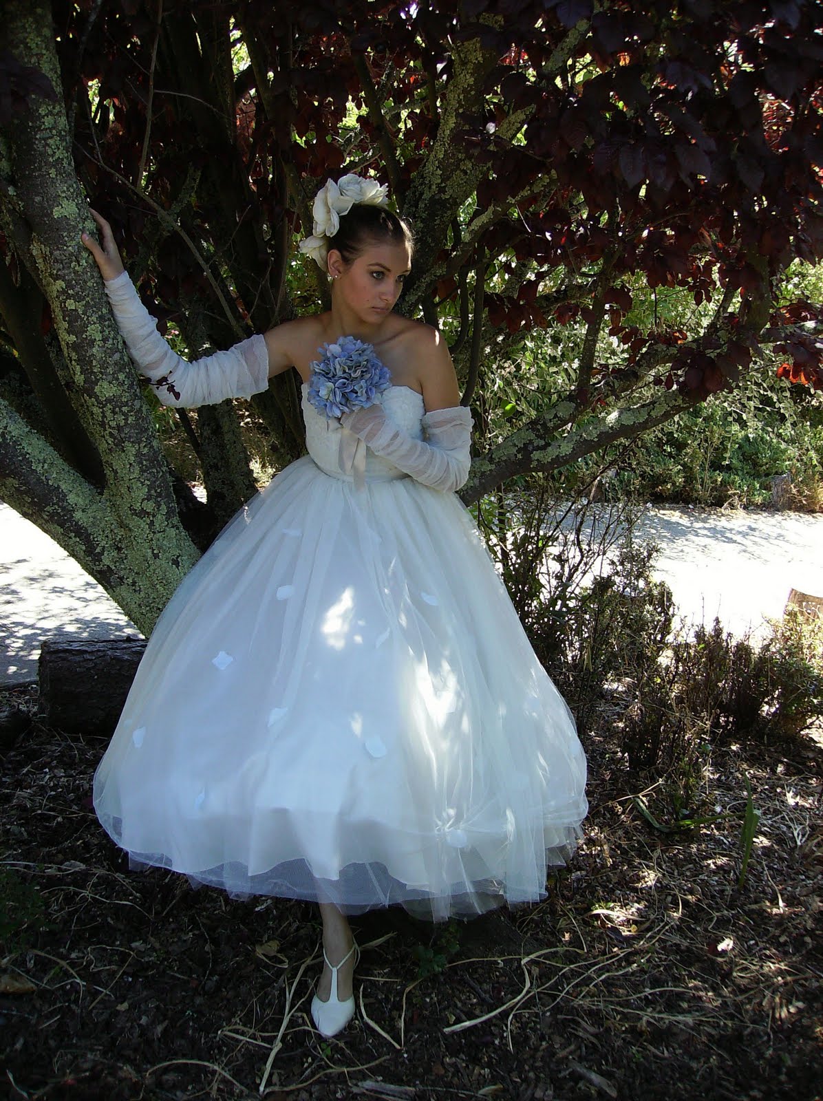 1950s wedding dress,