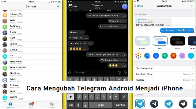 Cara Mengubah Telegram Android Menjadi iPhone Cara Mengubah Telegram Android Menjadi iPhone 2022