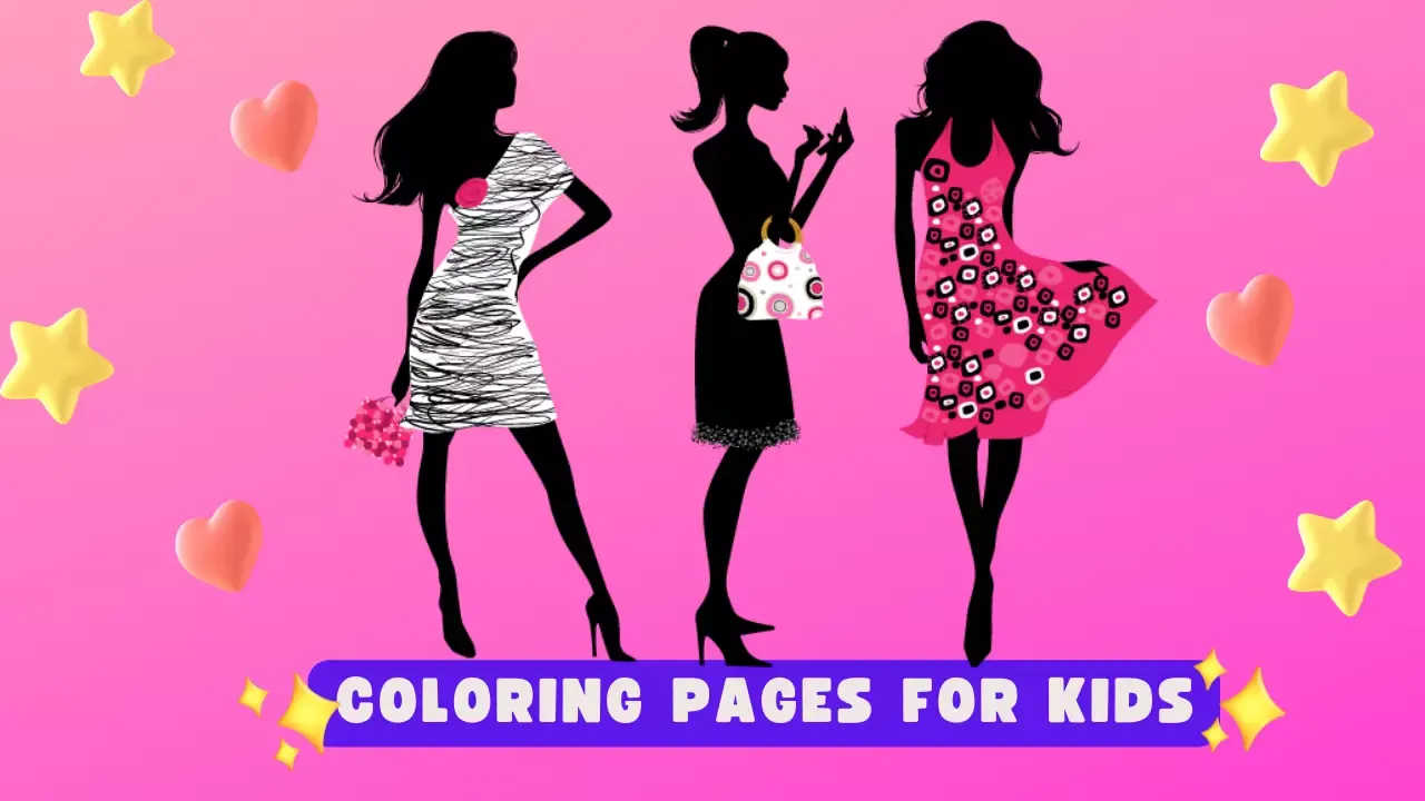 Fashion Girls Coloring pages for kids