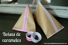 Bolsas de papel kraft para caramelos fáciles