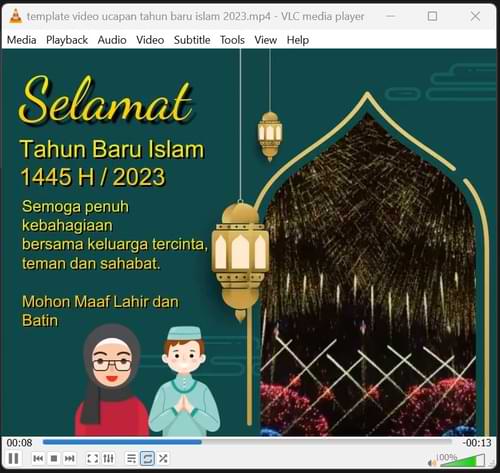 video ucapan tahun baru islam 1445 hijriah 2023