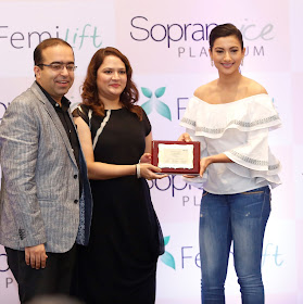 Dr Rohit Batra,Dermatologist at Dermaworld Clinic and Actress Gauhar Khan