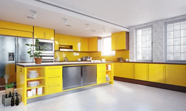 yeallow colour for kitchen as per vastu