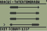 Screenshot of Abacus program, by TaterTomorrow