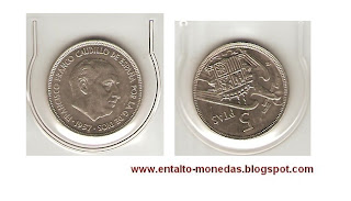 5 pesetas españa franco 1957