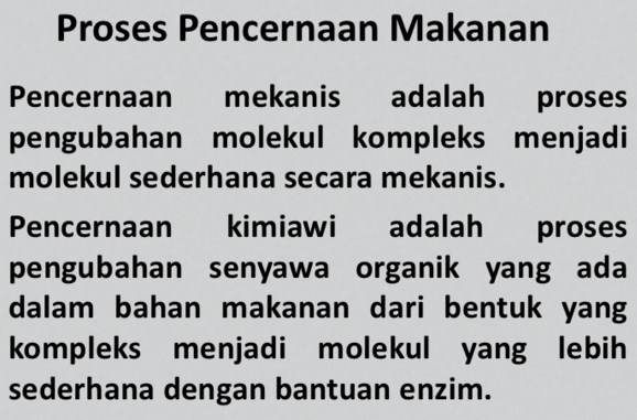 Jelaskan Perbedaan Antara Pencernaan Mekanis Dengan Pencernaan Kimiawi