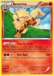 Arcanine Next Destinies Pokemon Card