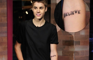 justin bieber tattoo images