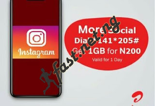 Airtel Instagram Bundle 1GB For N200 Valid For 24hrs How To Activate It