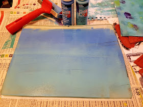 Gelli Plate with paint on