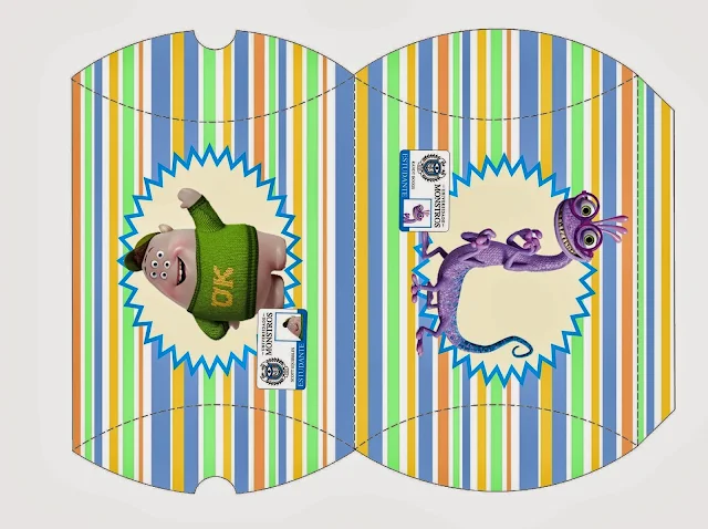 Monster University Party: Free Printable Party Boxes. 