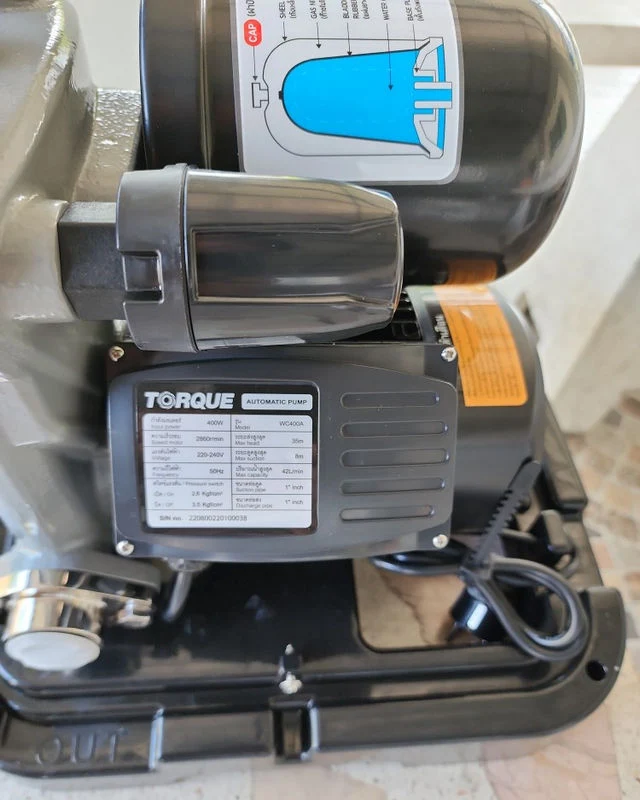 ปั๊มน้ำอัตโนมัติ TORQUE รุ่น TQ-SP-WC400A 400 วัตต์ Water Pump