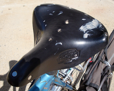 latex paint on a Brooks saddle