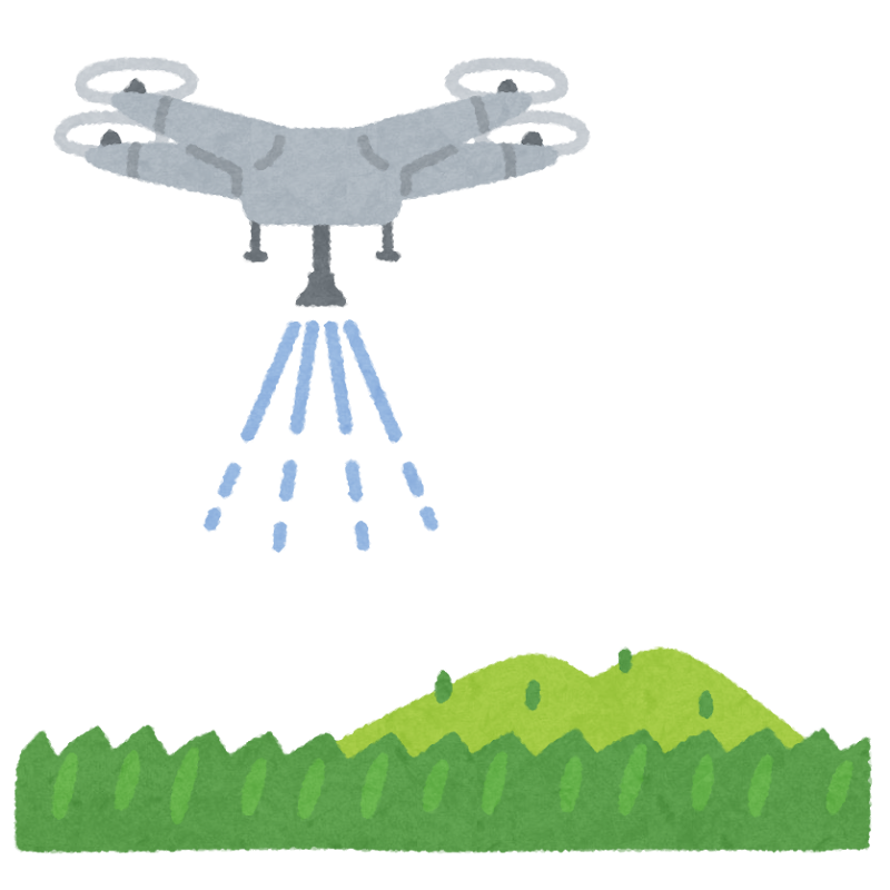 農薬散布するドローンのイラスト かわいいフリー素材集 いらすとや