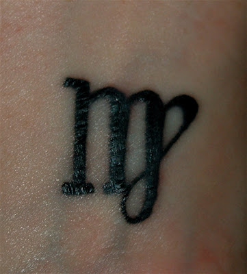 Zodiac Sign: Virgo Tattoo in the Forearm