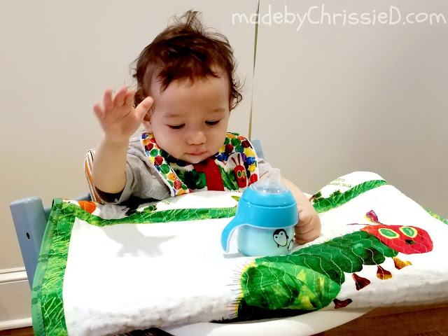 Making a child's quilt based on The Very Hungry Caterpillar book by Chris Dodsley @madebyChrissieD.com