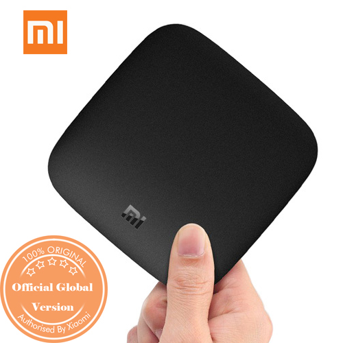 XIAOMI 4K Mi Box Android TV 8.0 Oreo Set-top Box Netflix 4K Streaming H.265 VP9 HDR Video Dolby DTS Certified-Official International Version