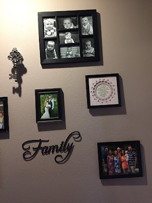 #millsnewhouse, picture wall, picture collage, family pictures